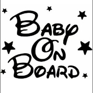 Disney style “Baby on Board” decal